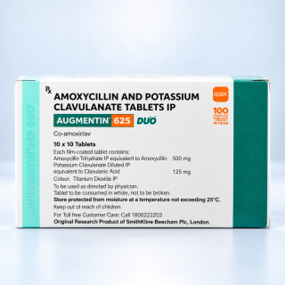 Augmentin 625 Duo – Amoxicillin 500 mg + Clavulanic Acid 125 mg Tablets