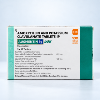 Augmentin 1g Duo – Amoxicillin 875 mg + Clavulanic Acid 125 mg Tablets