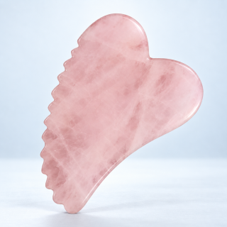 Natural Stone Gua Sha Facial Massage Tool – Pink