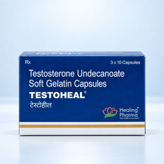 Testoheal 40 mg – Testosterone Undecanoate Soft Gelatin Capsules – 3 × 10 Capsules