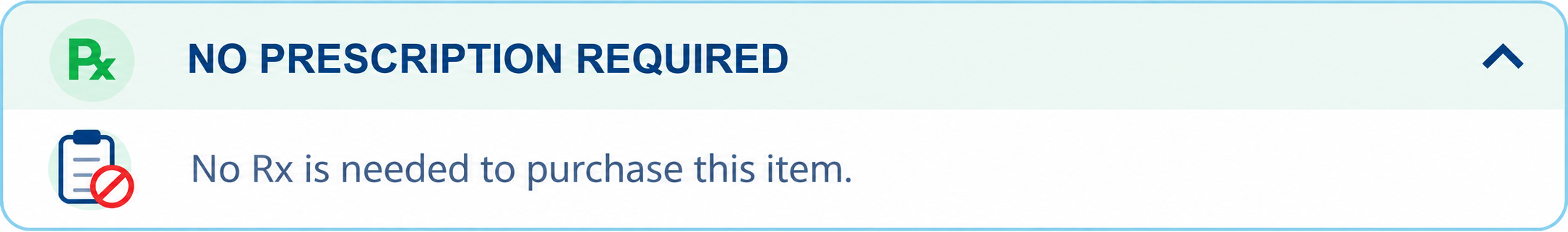 No Prescription Required